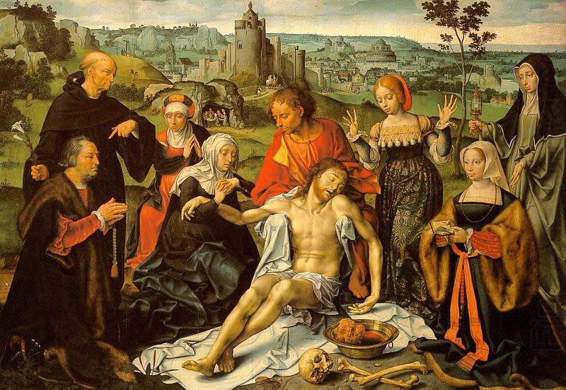 CLEVE, Joos van Altarpiece of the Lamentation (central) dfg china oil painting image